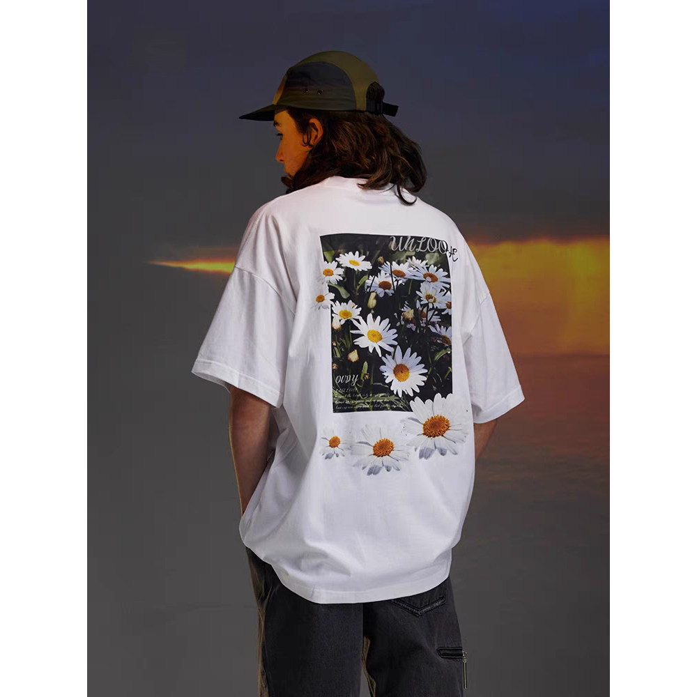[Cotton 250gsm] Áo Thun Hoa Unim Store Chất Liệu 100% Cotton Kiểu Dáng Unisex AP303