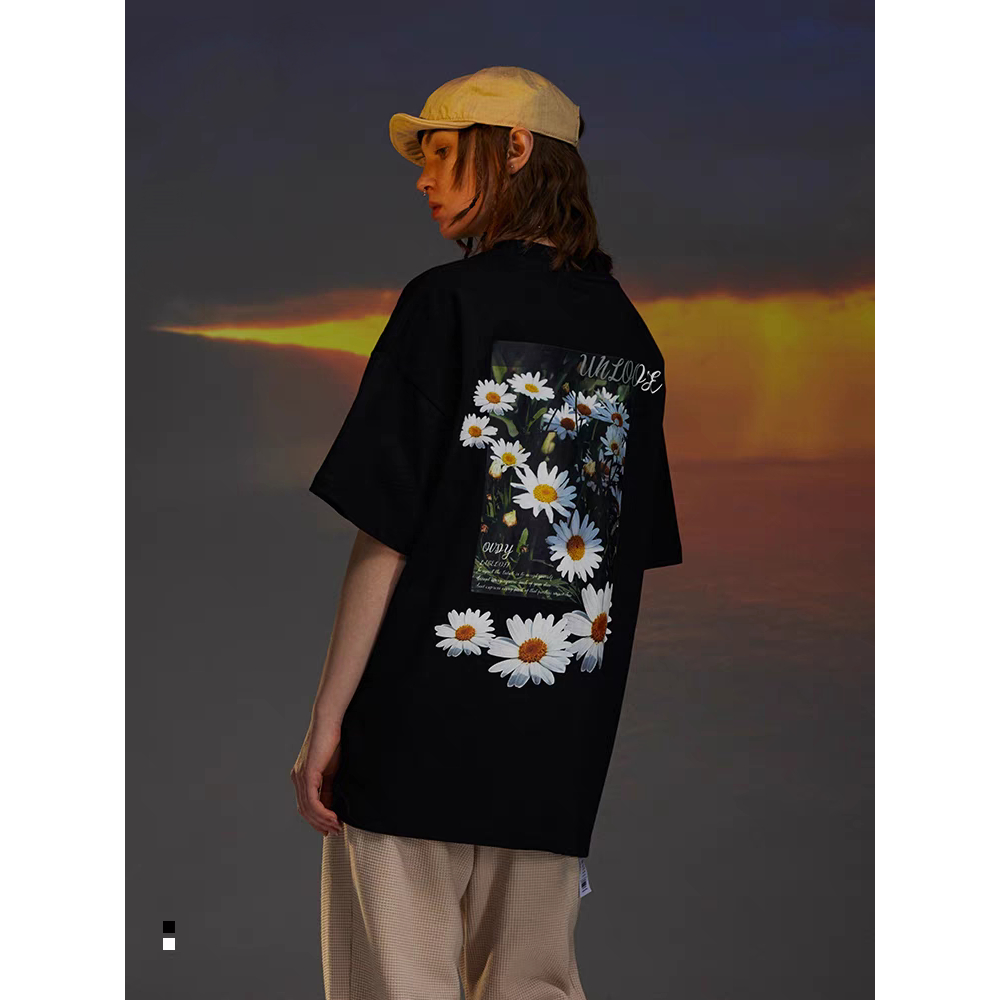 [Cotton 250gsm] Áo Thun Hoa Unim Store Chất Liệu 100% Cotton Kiểu Dáng Unisex AP303