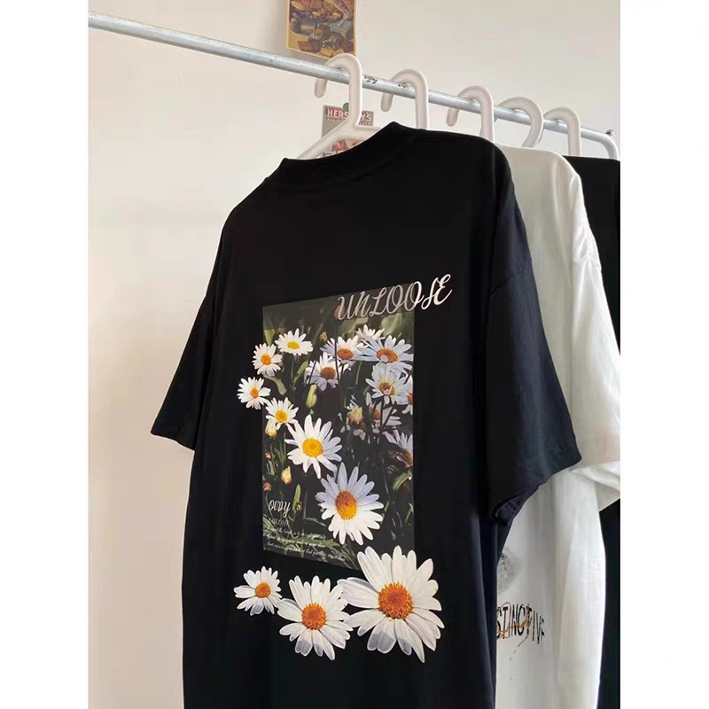 [Cotton 250gsm] Áo Thun Hoa Unim Store Chất Liệu 100% Cotton Kiểu Dáng Unisex AP303
