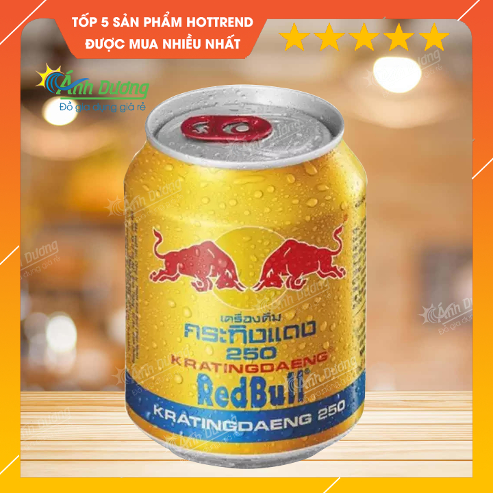 Nước tăng lực bò húc Redbull - Bò húc 250ml Thái Lan chính hãng ...