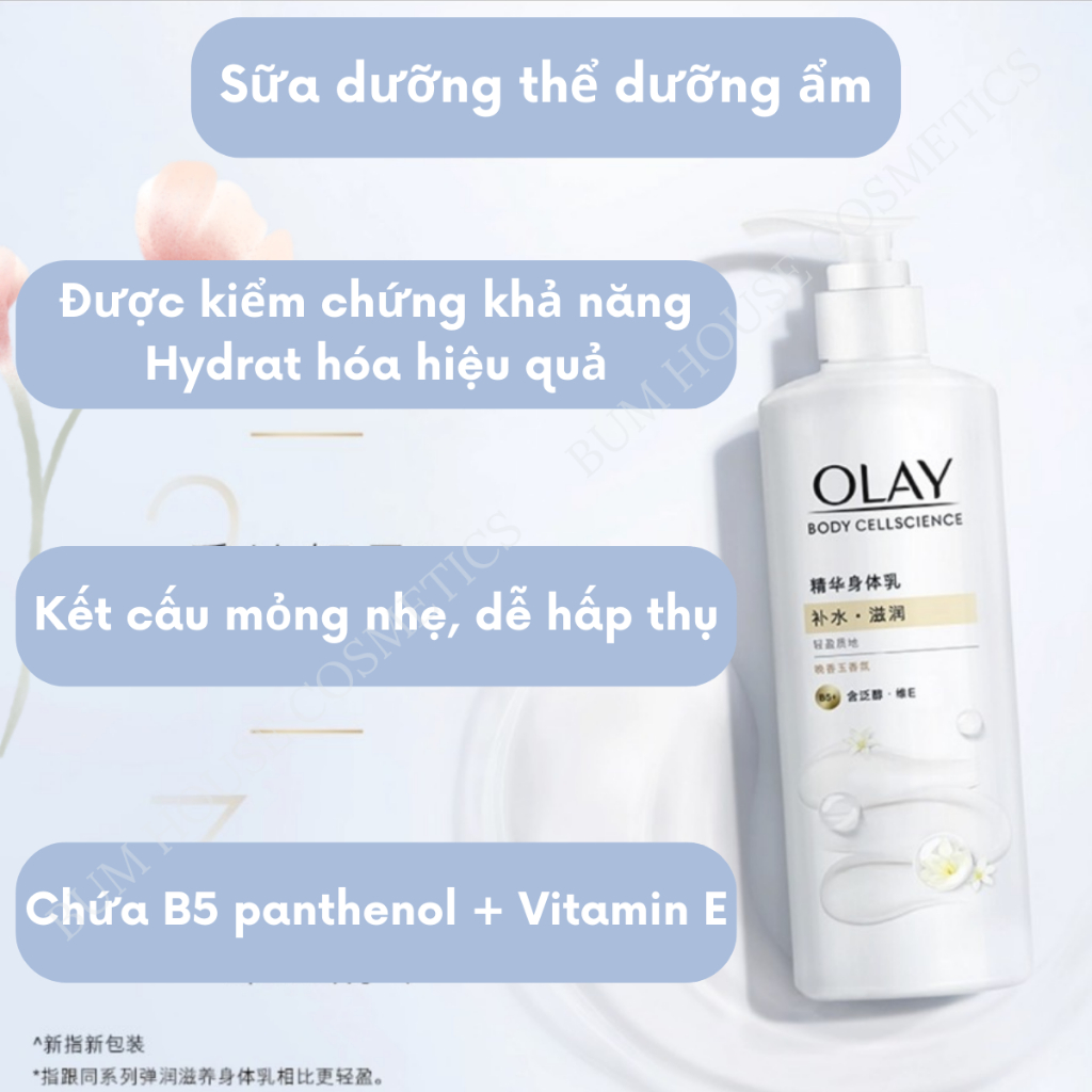 Sữa Dưỡng Thể Trắng Da OLAY Vitamin B3+ Retinol/Vitamin C Olay Bright ...