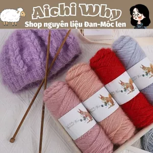Len Sóc kim tuyến, sợi mohair 100% xơ staple từ acrylic