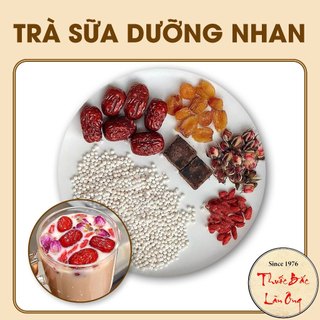 Trà sữa dưỡng nhan thảo mộc, set nguyên liệu đủ vị, mix sẵn, giúp dưỡng nhan, đẹp da - Lãn Ông
