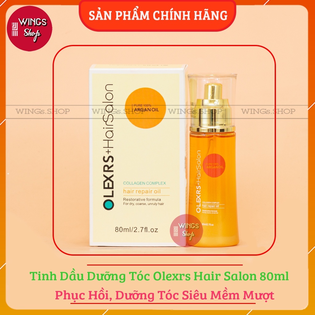 Tinh Dầu Olexrs Hair Salon 80ml | Phục Hồi, Dưỡng Tóc Siêu Mềm Mượt