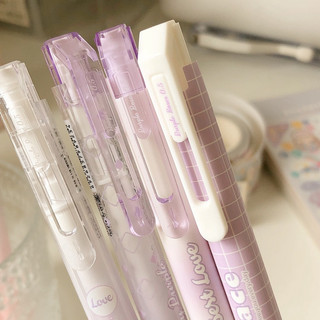 Bút bi đen mực gel Mura cute ngòi kim 0.5mm Nhà Kawaii