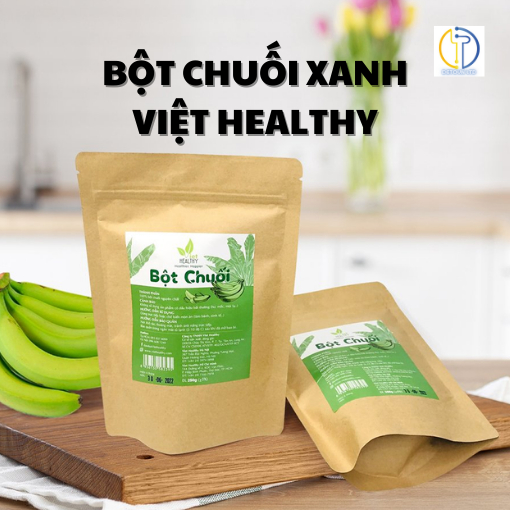 Bột chuối xanh Viethealthy nguyên chất 100% giàu tinh bột kháng giảm cân 250g