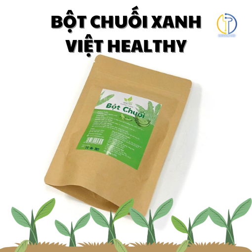 Bột chuối xanh Viethealthy nguyên chất 100% giàu tinh bột kháng giảm cân 250g