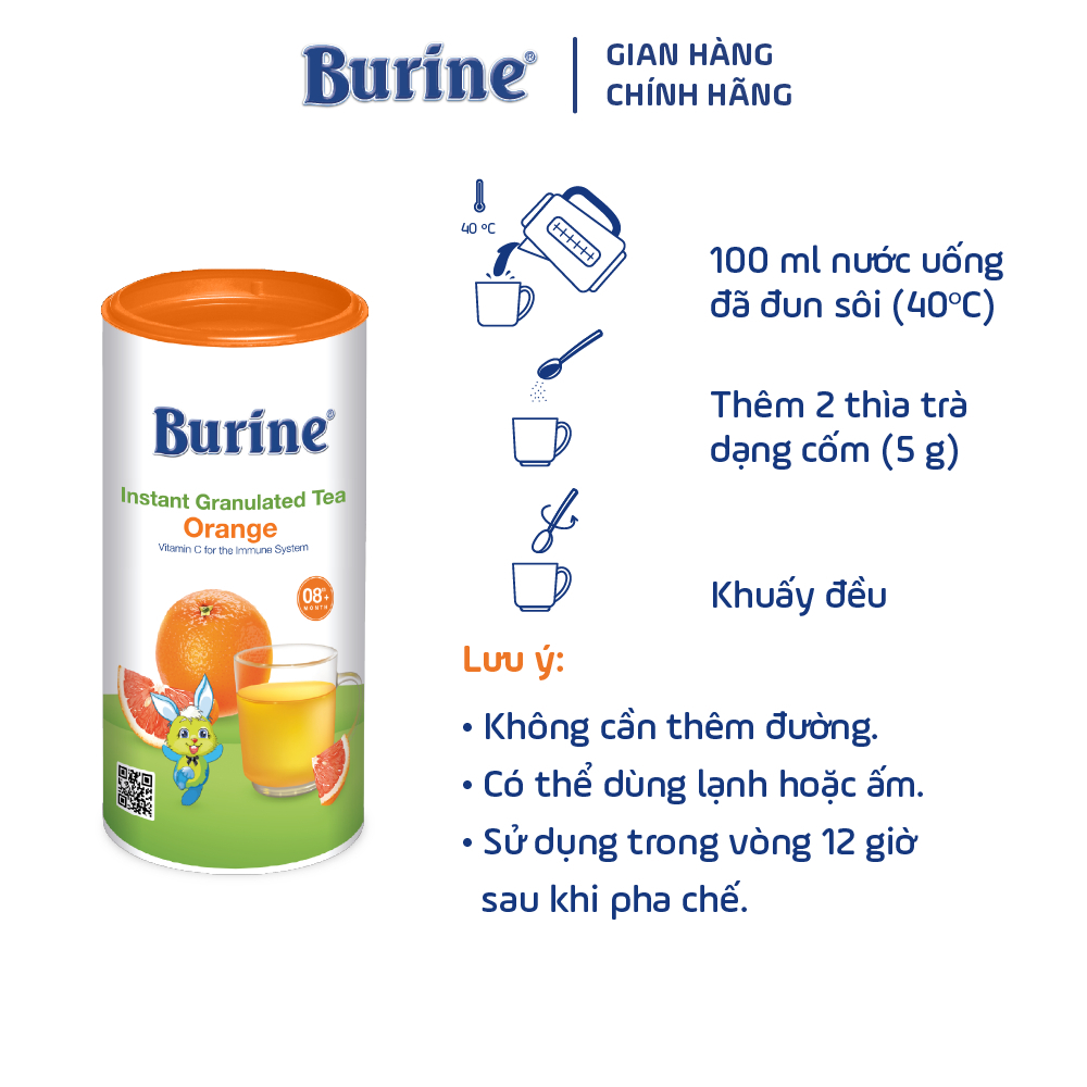 Ảnh Trà cốm hoa quả Burine các vị 200g bổ sung Vitamin, tăng đề kháng cho bé_HiPP 4