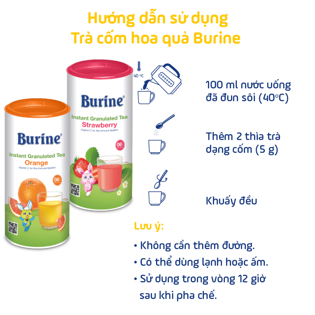 Ảnh Trà cốm hoa quả Burine bổ sung Vitamin C, tăng đề kháng 1