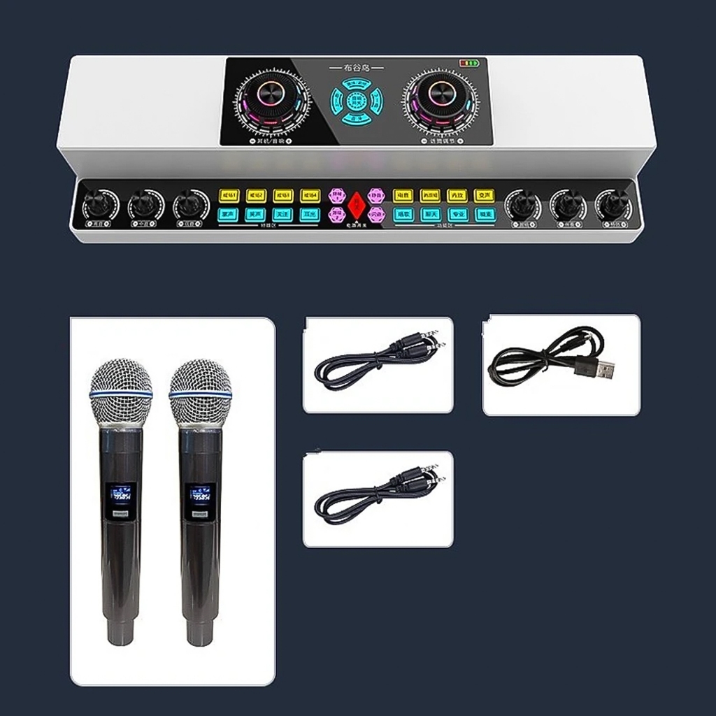 Soundcard Karaoke KTV Y6 Pro/SY6 - Kèm Audio, 2 Micro Không Dây, Hiệu ...