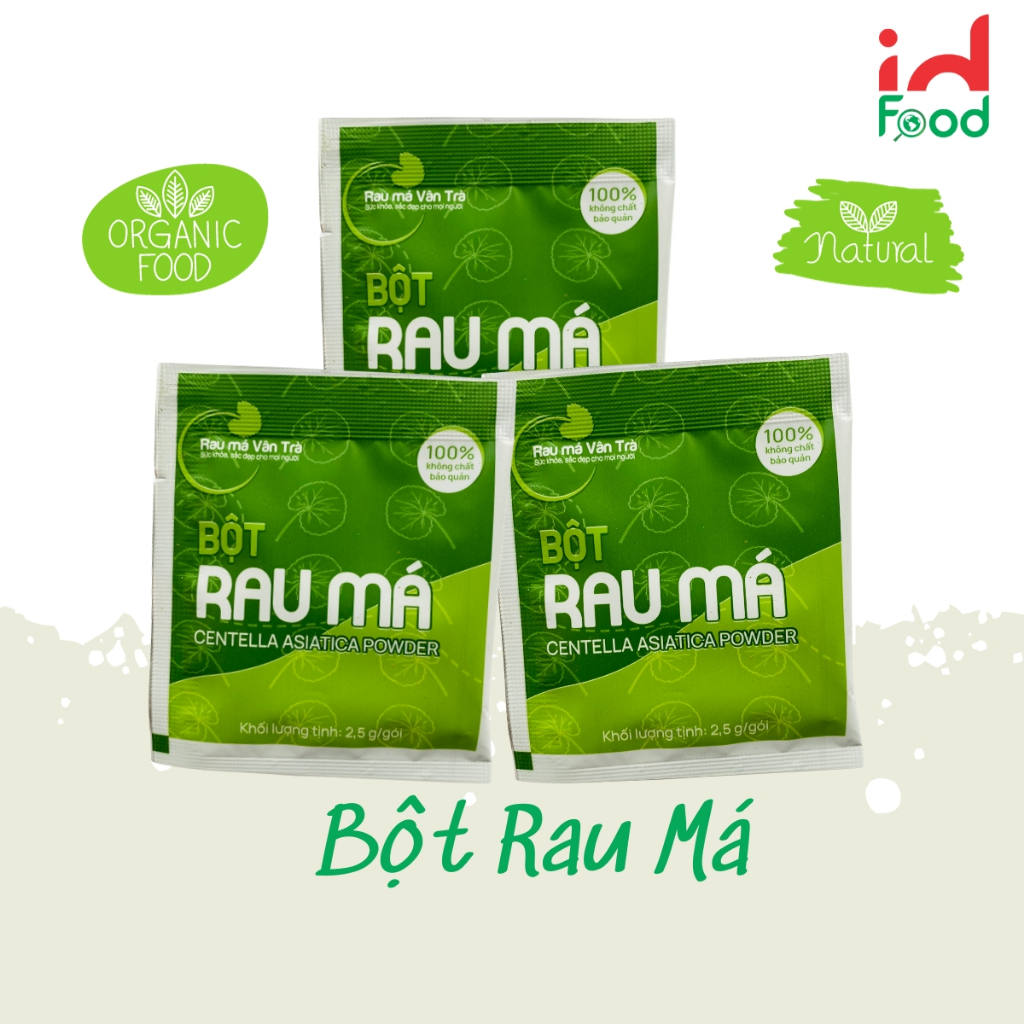 Bột Rau Củ Nguyên Chất Vân Trà Gói 2.5g Vị Rau Má