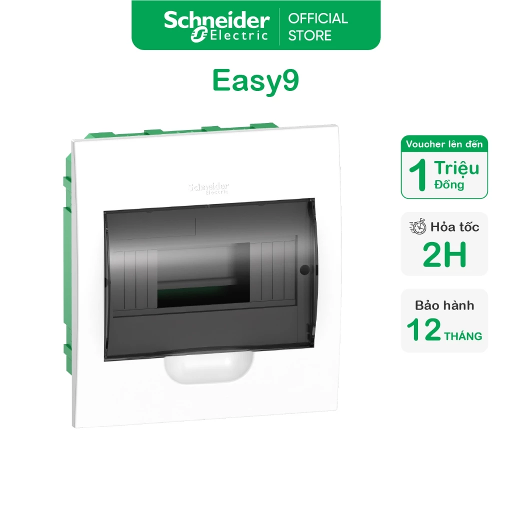 Tủ điện nhựa âm tường 8 - 12 modules Easy9 Book 400V 63A - Schneider Electric - EZ9E108S2F EZ9E112S2F EZ9E118S2F