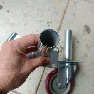 Combo 4 bánh xe giàn giáo 100 mm chịu lực cao - 2 bánh xoay và 2 bánh xoay có khóa