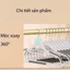 Set 10 móc treo quần áo Chống Trượt chất liệu nhựa cao cấp, móc xoay 360 độ - tiện dụng, siêu bền