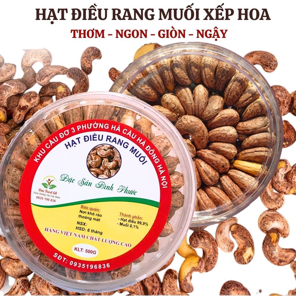 500g Hạt Điều Rang Muối Nguyên Lụa Xếp Hoa Tofood86 Hạt Dinh Dưỡng Chất ...