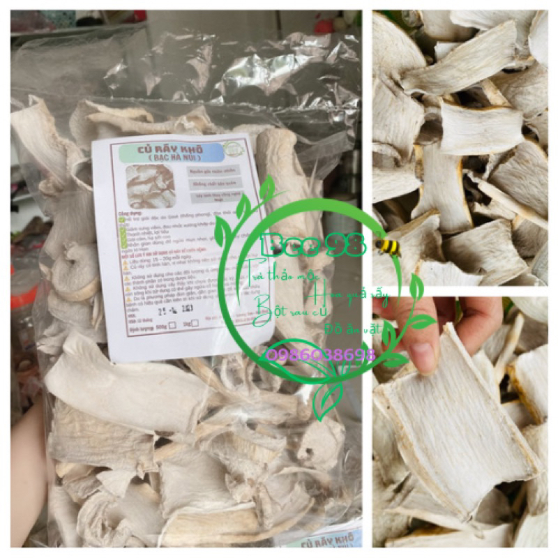 1kg củ ráy rừng ( bạc hà núi) sấy lạnh sao vàng gọt vỏ sạch, hàng loại ...