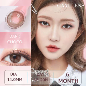 Kính áp tròng nâu tối DARK CHOCO - Lens nội địa Hàn cao cấp 6 tháng.