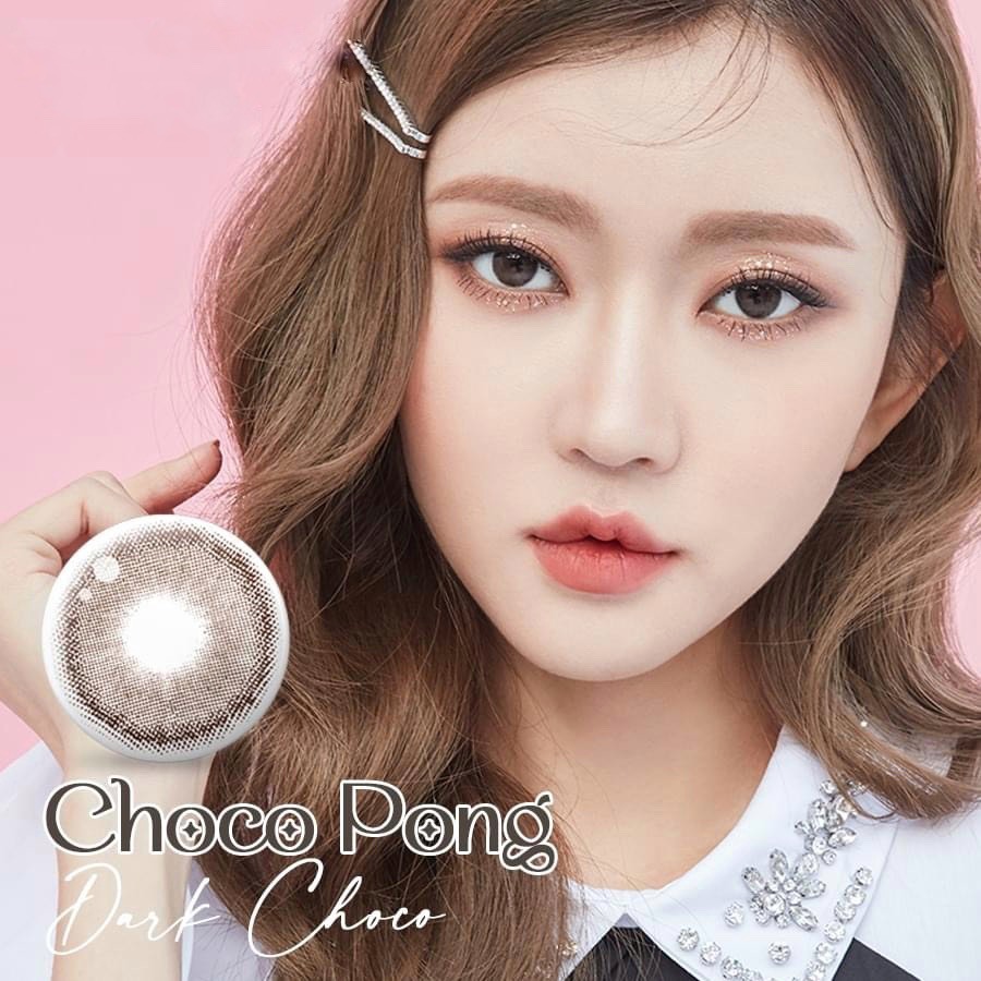 Kính áp tròng nâu tối DARK CHOCO - Lens nội địa Hàn cao cấp 6 tháng.
