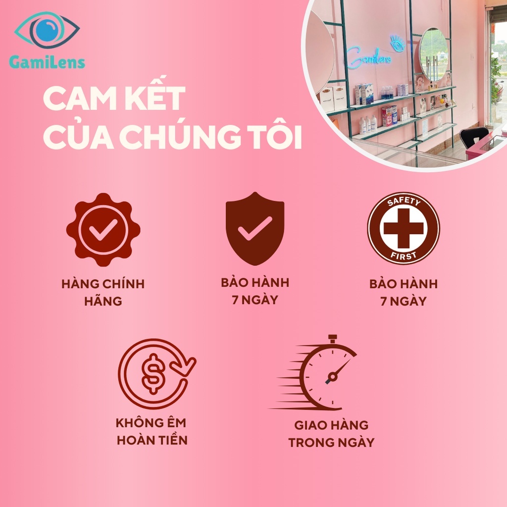 Kính áp tròng nâu tối DARK CHOCO - Lens nội địa Hàn cao cấp 6 tháng.