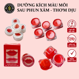 Dưỡng môi kích màu Collagen (🎁Tặng+ Freeship💝) Giảm thâm, kích màu môi sau phun xăm,mềm mượt hũ 3G 5g