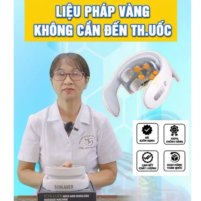 Máy Massage cổ vai gáy Schlauer ,Máy massage cổ vai gáy cao cấp Đức chính hãng giải pháp vàng không cần dùng thuốc