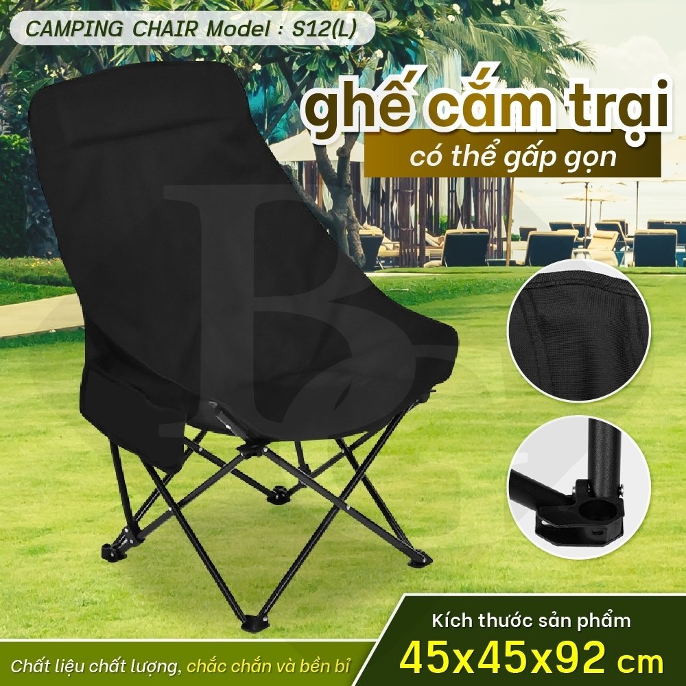 Ảnh BG - Ghế cắm trại có túi đeo ,câu cá, dã ngoại, có thể gập lại, sân di động có túi ghế cắm trại S12 1