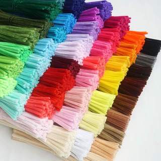 Kẽm nhung lông xù làm hoa bó 50 sợi đủ màu mềm mịn handmade dùng làm hoa đào, tầm xuân, trang trí cây thông, đồ chơi