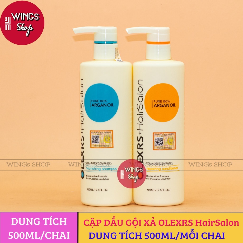 Dầu Gội, Xả Olexrs Hair Salon Cho Tóc Khô Xơ Hư Tổn Tóc Gàu Ngăn Rụng Tóc 500ml