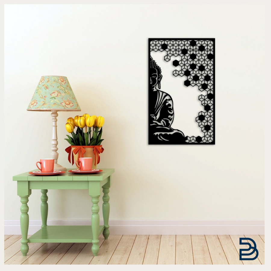 Tranh sắt CNC A16 | Tranh "Đức Phật", Treo tường nghệ thuật, Decor trang trí nội thất