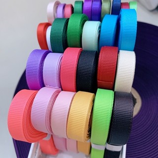 Cuộn dây ruy băng gân bản 1cm (91 mét) gói quà, trang trí tiệc,đồ handmade nhiều màu sắc