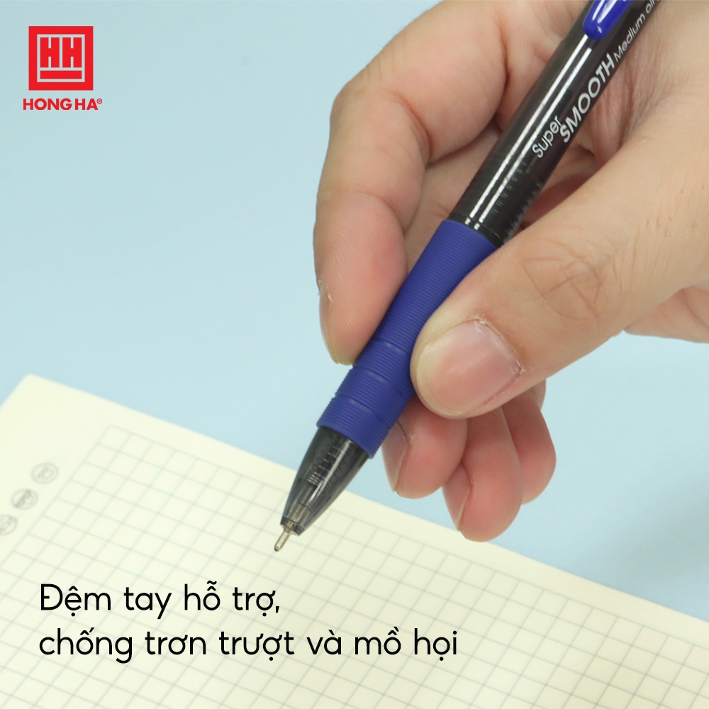 Ảnh Bút Semi Gel 0.7mm nét viết êm trơn, nét mực liên tục, Hồng Hà (2600) 3