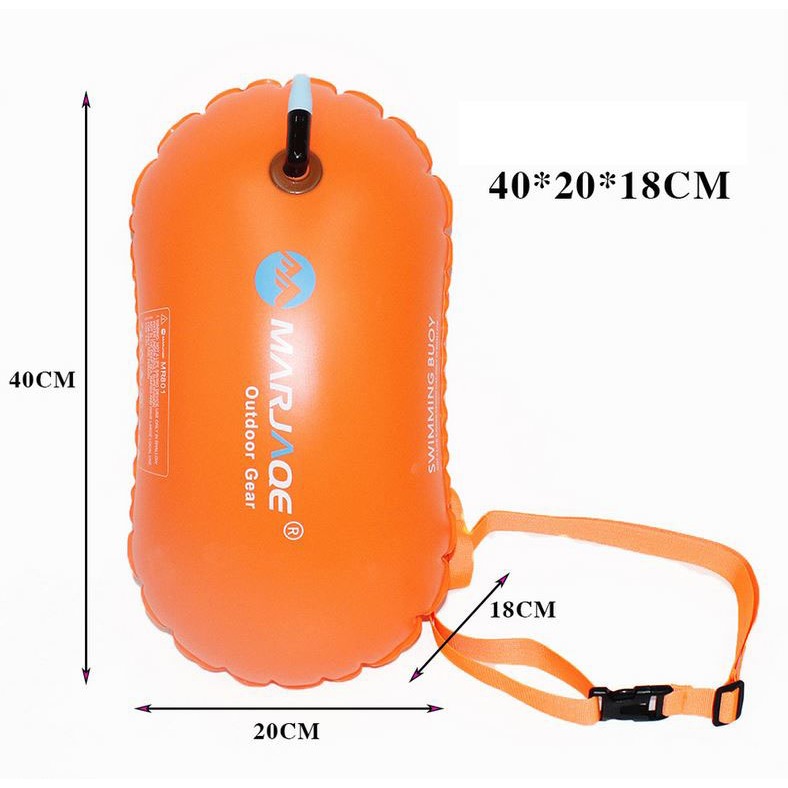 Phao nổi bơi sông, bơi biển SPORTY, túi đựng đồ chống nước tập bơi cho người lớn và trẻ em LV80