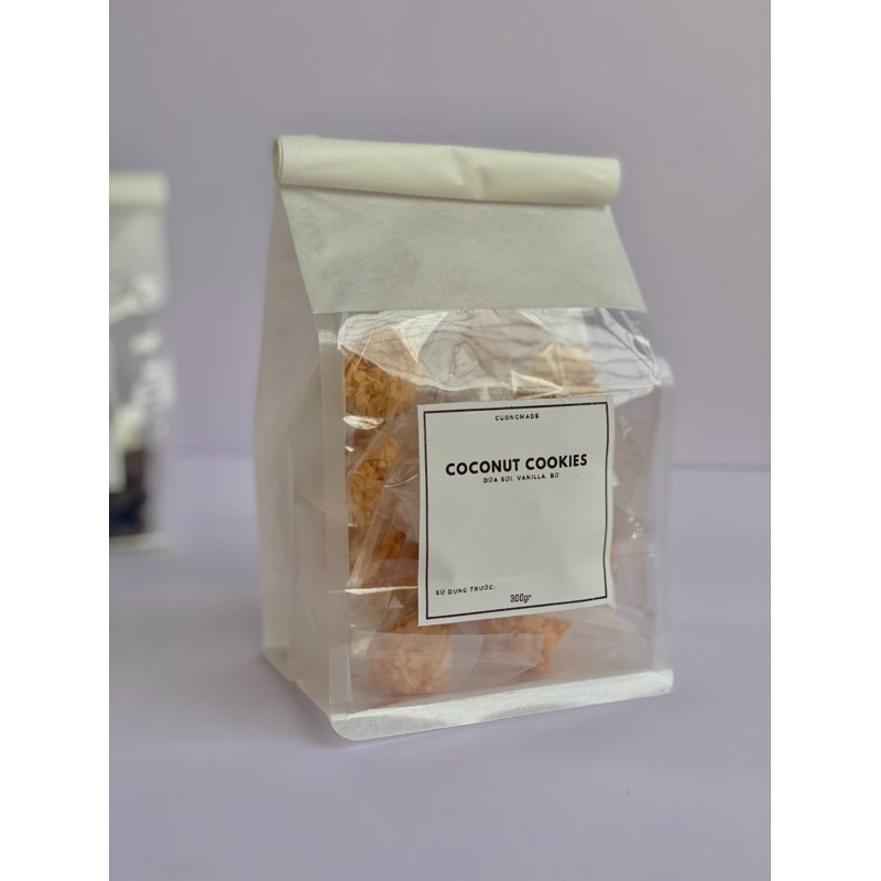 Bánh cookies dừa nướng không tinh bột, ít đường