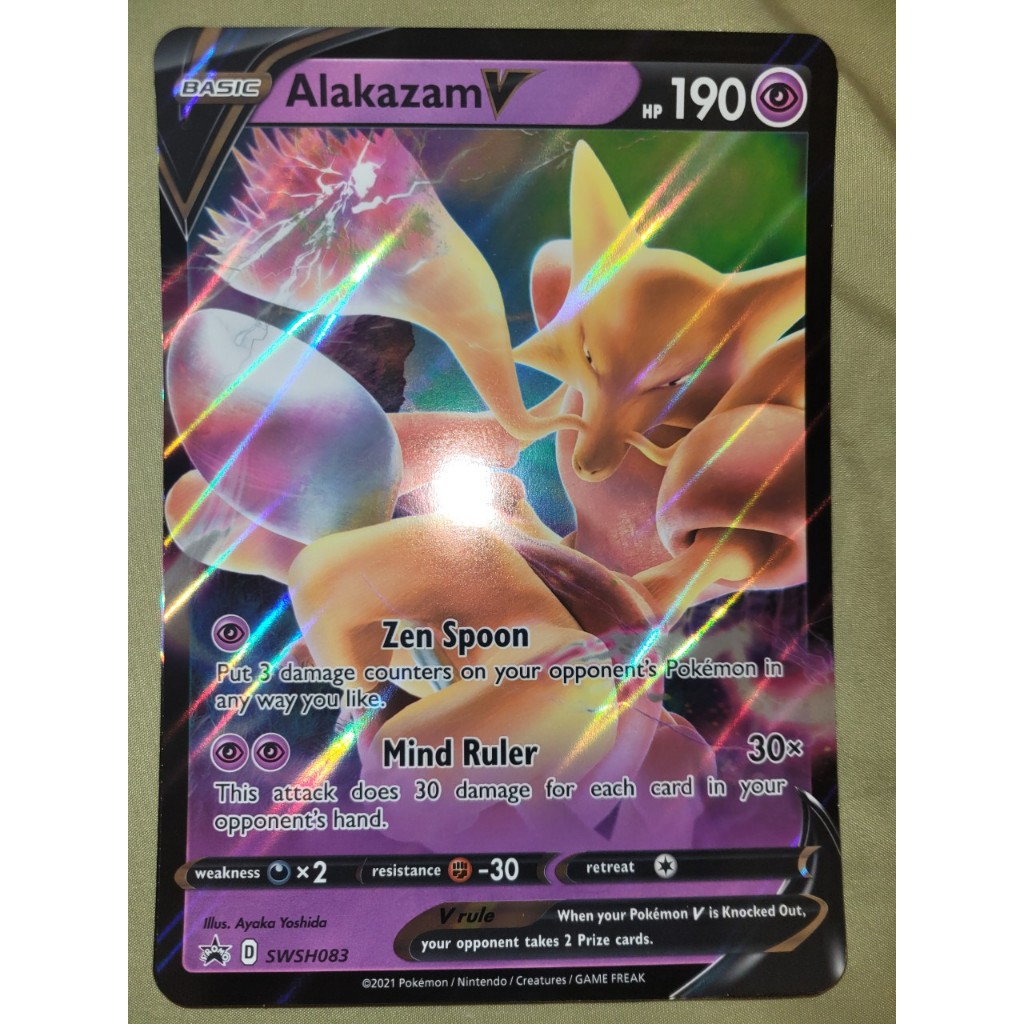 alakazam v pokemon card value Pokémon TCG: Box The item may be similar but not exactly the same as the image (e.g Alakazam V 2020 Pokemon Vivid