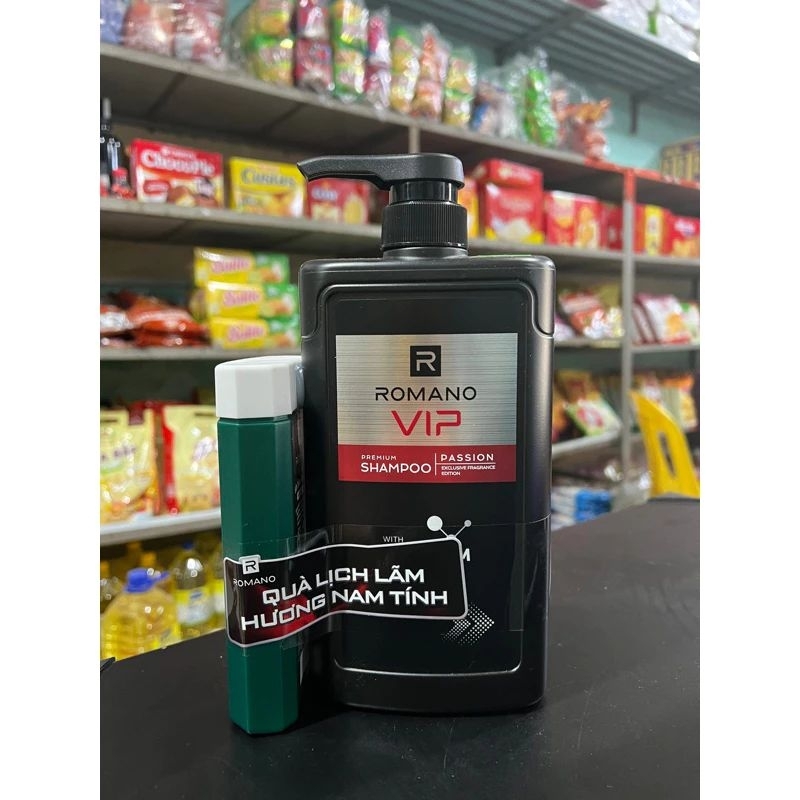Dầu gội nước hoa Romano vip chai 650g (tặng sữa tắm Romano classic chai ...