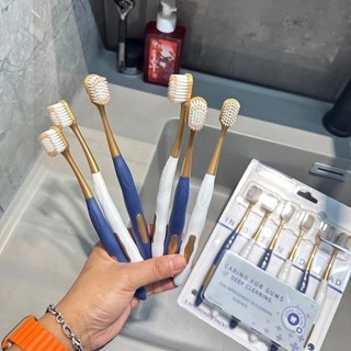 Combo 6 bàn chải đánh răng nội địa trung lông mềm,bàn chải siêu êm, làm sạch sâu đánh sạch mảng bám { H }