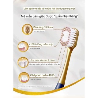 Combo 6 bàn chải đánh răng nội địa trung lông mềm,bàn chải siêu êm, làm sạch sâu đánh sạch mảng bám { H }