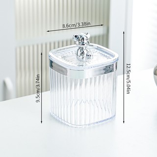 Hũ Mica Đa Năng Nắp Gấu Bearbrick, Hũ Đựng Bánh Kẹo Mứt Tết Gia Vị Cao Cấp Decor, Lọ Đựng Tăm - HU DUNG GIA VI