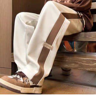 Quần nỉ jogger,Quần Ống Rộng nam nữ Phong Cách Hàn Quốc mặc cực chất-phối line