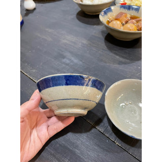 Bộ 10 Cái Chén Gốm Chỉ Xanh Ăn Cơm Size 10.5cm - Gốm Xưa Lái Thiêu Cho Người Hoài Niệm