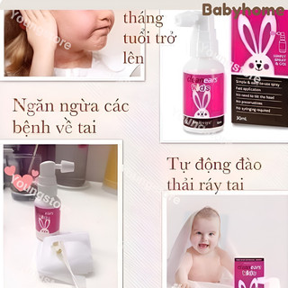[Hàng CÔNG TY ] Xịt tan ráy tai cho bé Clean Ears cho trẻ từ 2 tháng tuổi