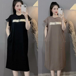 Đầm xuông qua gối 64-110kg . đầm xuông bigsize . đầm ngủ bigsize