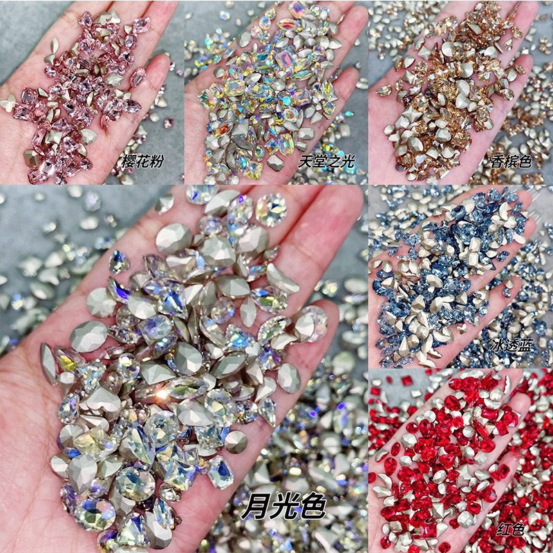 Túi đá khối 50 viên to, mix đủ size, đá nail box cao cấp