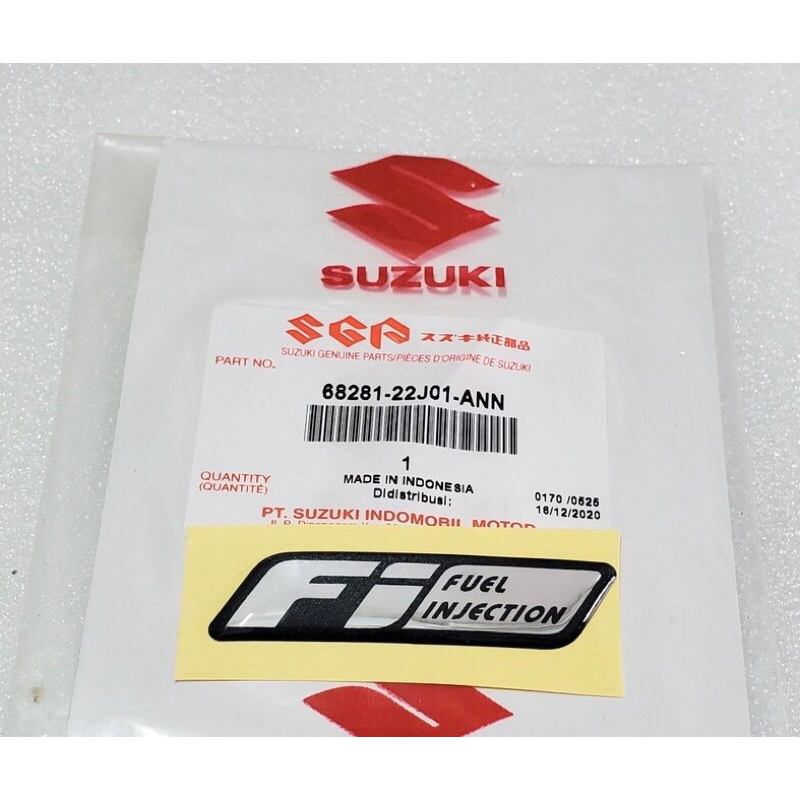 tem decal nổi chữ Fi dán ốp đầu Suzuki raider fi satria fi viva fi 115 ...