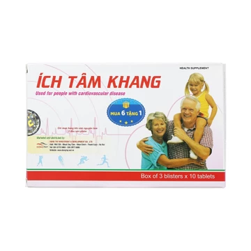 Viên Uống ÍCH TÂM KHANG (Hộp 30 viên )
