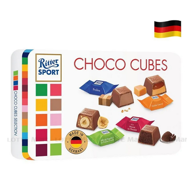 Socola Ritter Sport Cubes Selection Hộp 192G (24 Gói x 8G) Shopee Việt Nam