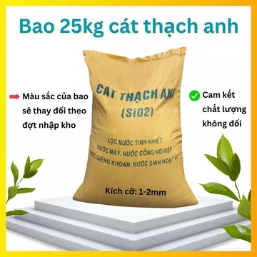 25kg Cát Thạch Anh - Lọc Nước, Lọc Phèn, Dùng Cho Hệ Thống Lọc Nước, Xử Lý Nước