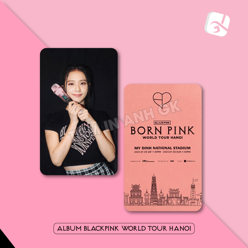 Combo 8 card] Photocard BLACKPINK - Tradingcard BORN PINK World