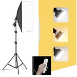 Bộ KIT SOFTBOX 50X70CM KÈM BÓNG ĐÈN LED NẤM ĐỔI ĐƯỢC 3 MÀU TIỆN DỤNG hoco. — ảnh 2