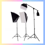 Bộ KIT SOFTBOX 50X70CM KÈM BÓNG ĐÈN LED NẤM ĐỔI ĐƯỢC 3 MÀU TIỆN DỤNG hoco. — ảnh 1